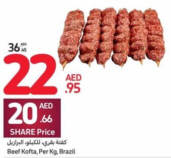 Carrefour Beef Kofta, Per Kg, Brazil offer