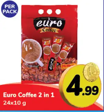 Day To Day Euro Coffee 2 in 1 24x10 g offer