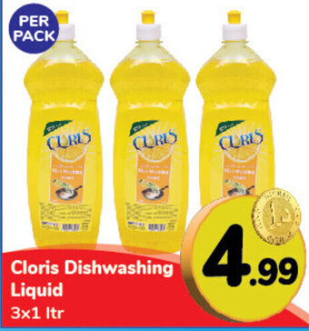 Day To Day Cloris Dishwashing Liquid 3x1 ltr offer