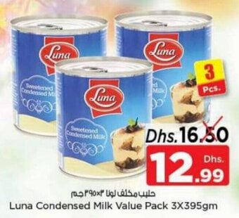 Nesto Luna Condensed Milk Value Pack 3X395gm offer