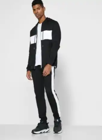 Noon Colourblock tracksuit set black/white offer