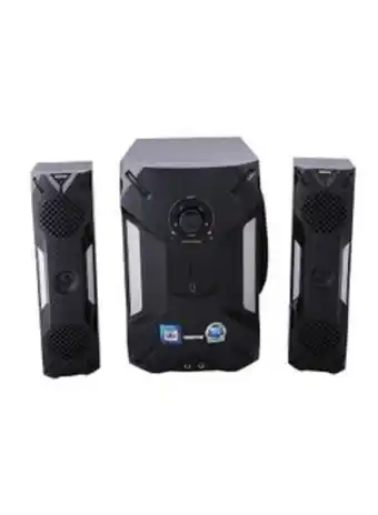 Noon 2.1-channel multimedia speaker system with usb - sd card slots and fm radio - bluetooth gms8507 black offer