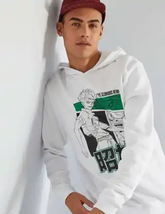Kiabi Printed sweatshirt fabric hoodie offer