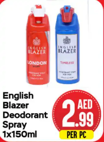Day To Day English Blazer Deodorant Spray 1x150ml offer