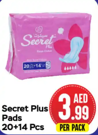 Day To Day Secret Plus Pads 20+14 Pcs offer