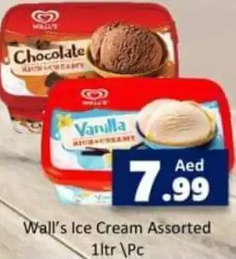 PARCO Hypermarket Wall's Ice Cream Assorted 1ltr \Pc offer