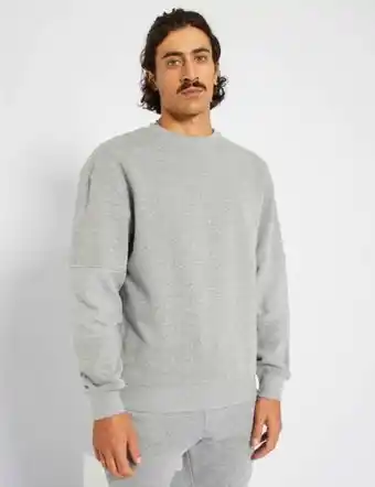 Kiabi Plain sweatshirt with ribbed sleeves offer