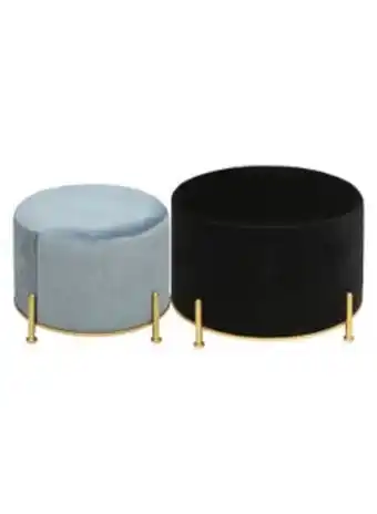 Noon 2-piece wibault stool set black/blue/gold offer