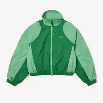 Lacoste Women’s lacoste oversized two tone taffeta jacket offer