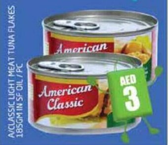 Pasons A/CLASSIC LIGHT MEAT TUNA FLAKES 185GM IN SF OIL/PC offer