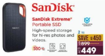 Lulu Hypermarket SanDisk Extreme Portable SSD offer