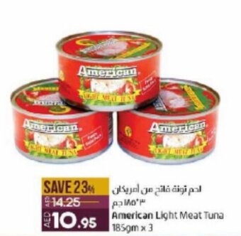 Lulu Hypermarket American Light Meat Tuna 185gm x 3 offer