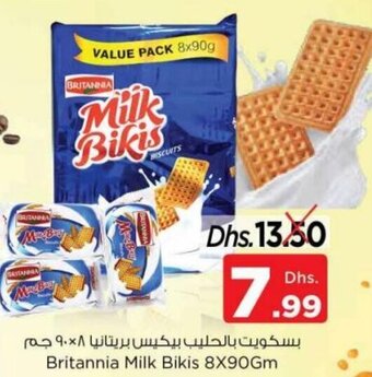 Nesto Britannia Milk Bikis 8X90Gm offer