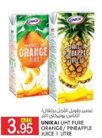 KM Trading UNIKAI UHT PURE ORANGE/PINEAPPLE JUICE 1 LITRE offer