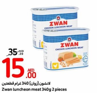 Carrefour Zwan luncheon meat 340g 2 pieces offer