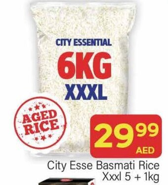 City Retail Supermarket City Esse Basmati Rice Xxxl 5 + 1kg offer