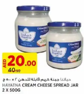 Aswaaq HAYATNA CREAM CHEESE SPREAD JAR 2 x 500G offer