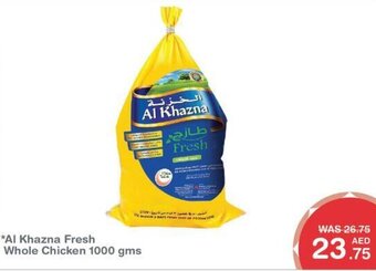 Choithrams *Al Khazna Fresh Whole Chicken 1000 gms offer