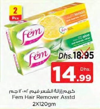 Nesto Fem Hair Remover Asstd 2X120gm offer