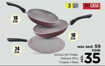 Nesto Delcasa 2Pcs Frypan +Tawa offer