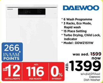 Nesto Daewoo Dish Washer offer