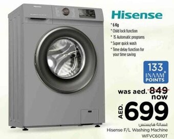 Nesto Hisense F/L Washing Machine WFVC6010T offer