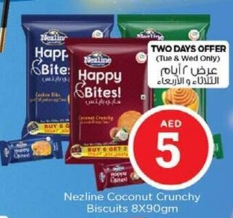 Nesto Nezline Coconut Crunchy Biscuits 8X90gm offer
