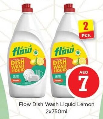 Nesto Flow Dish Wash Liquid Lemon 2x750ml offer