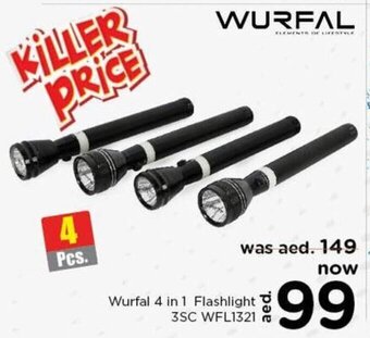 Nesto Wurfal 4 in 1 Flashlight 3SC WFL1321 offer