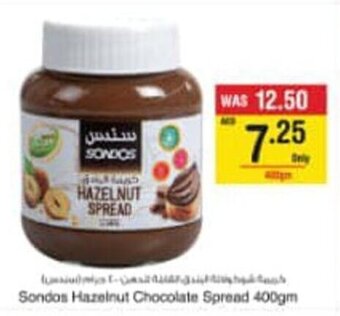 Abu Dhabi Coop Sondos Hazelnut Chocolate Spread 400gm offer