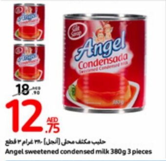 Carrefour Angel sweetened condensed milk 380g 3 pieces offer