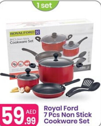 Al Nahda Gift Center Royal Ford 7 Pcs Non Stick Cookware Set offer