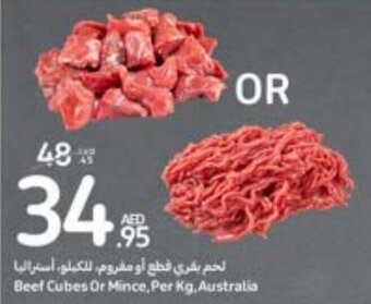 Carrefour Beef Cubes Or Mince, Per Kg, Australia offer