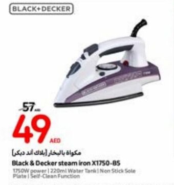 Carrefour Black & Decker steam iron X1750-85 offer