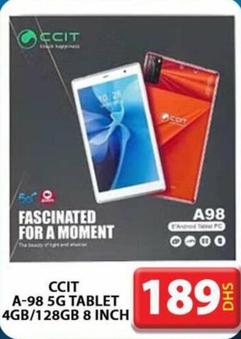 Grand Hyper Market CCIT A-98 5G TABLET 4GB/128GB 8 INCH offer