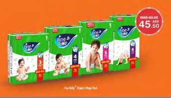 Choithrams Fine Baby Diapers Mega Pack offer