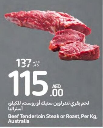 Carrefour Beef Tenderloin Steak or Roast, Per Kg, Australia offer