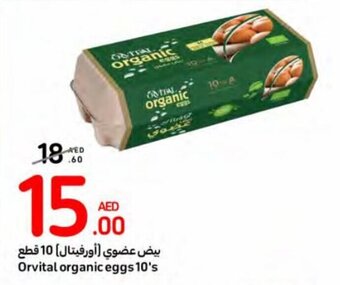 Carrefour Orvital organic eggs 10's offer
