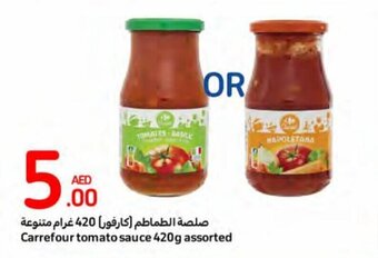 Carrefour Carrefour tomato sauce 420g assorted offer