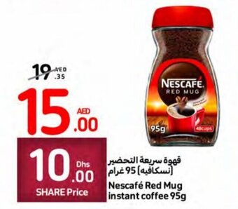 Carrefour Nescafé Red Mug instant coffee 95g offer