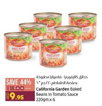Lulu Hypermarket California Garden Baked Beans In Tomato Sauce 220gm x 6 offer