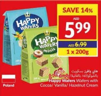 Viva Happy Wafers Wafers with Cocoa/Vanilla/ Hazelnut Cream offer