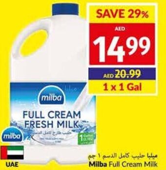 Viva Milba Full Cream Milk 1 x 1 Gal offer