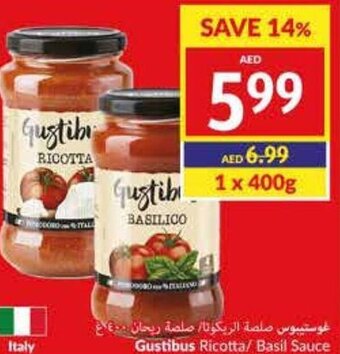 Viva Gustibus Ricotta/ Basil Sauce 400g offer