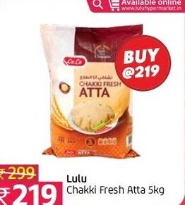 Lulu Hypermarket Lulu Chakki Fresh Atta 5kg offer
