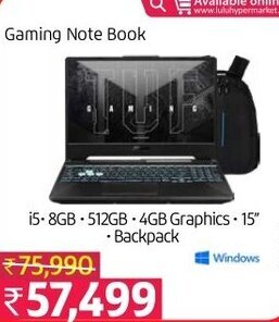 Lulu Hypermarket Gaming Note Book offer