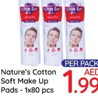 Day To Day Nature's Cotton Soft Make Up Pads - 1x80 pcs offer