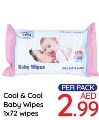 Day To Day Cool & Cool Baby Wipes 1x72 wipes offer