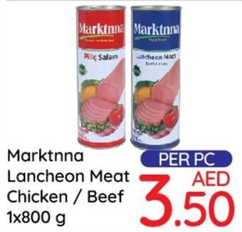 Day To Day Marktnna Lancheon Meat Chicken / Beef 1x800 g offer