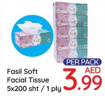 Day To Day Fasil Soft Facial Tissue 5x200 offer